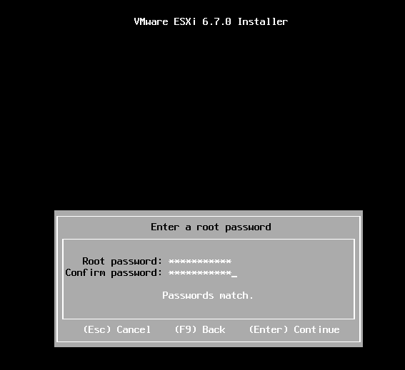 root password