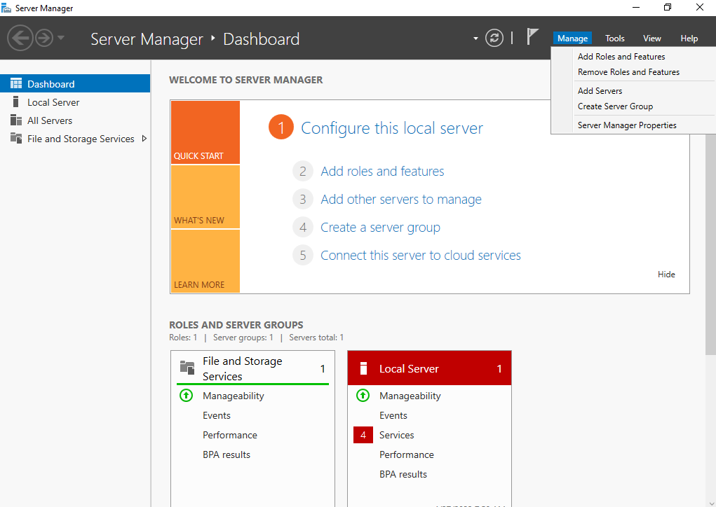 Server manager