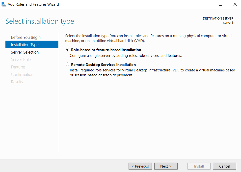 Windows server DNS role