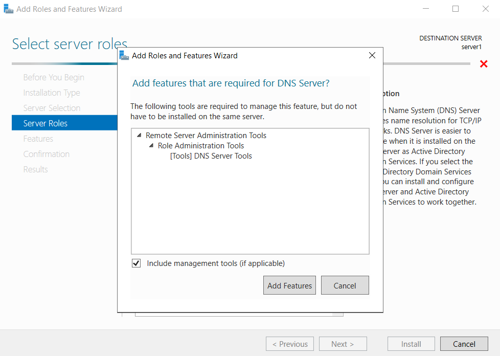 Add features for DNS